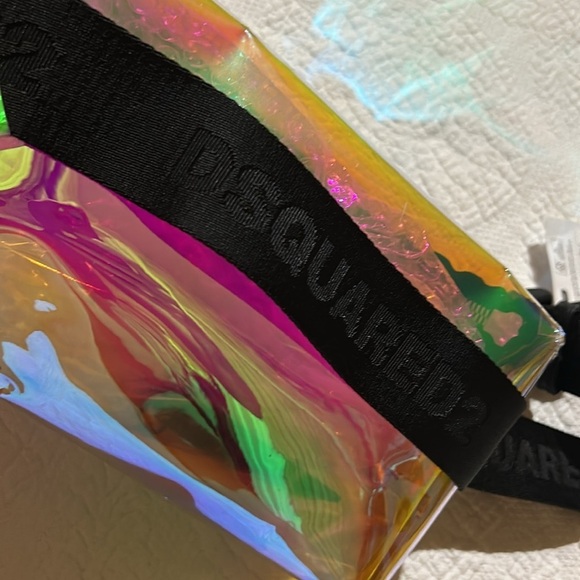 DSquared2 transparent Iridescent belt Bag. NWT - Picture 7 of 17